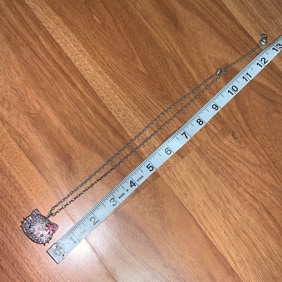 Hello Kitty by Sanrio Pink Face Rhinestone Necklace - Picture 7 of 9